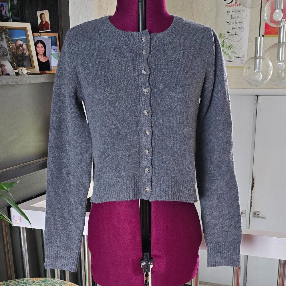 Gray Sweater Cardigan